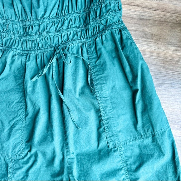 Universal Thread Green Hue Smocked Waist Wide-Leg Cropped Jumpsuit Size XL - Picture 6 of 16